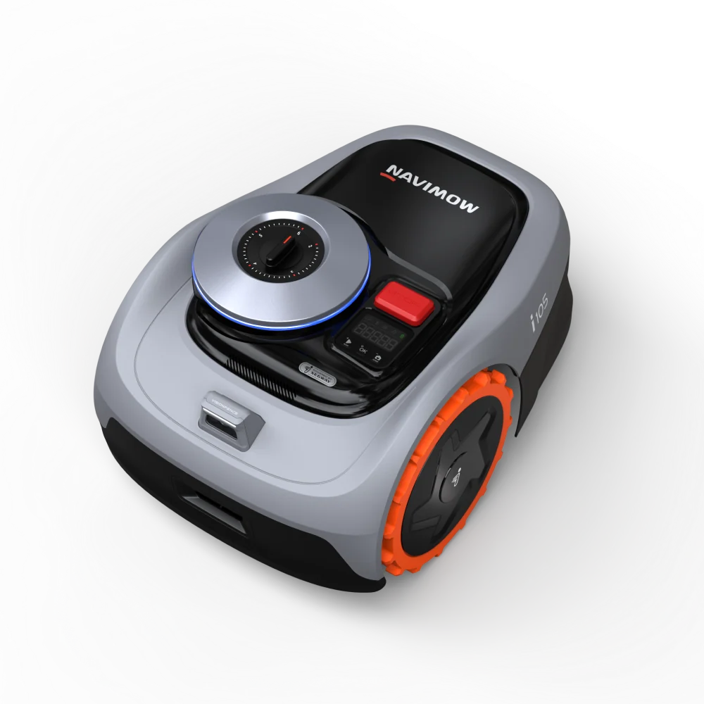 Segway Navimow i105E en trois quarts, photo officielle Segway Navimow