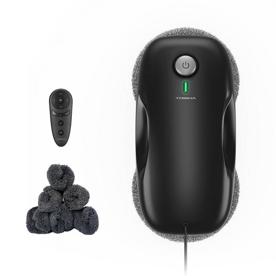 Tosima W2 avec sa télécommande et ses lingettes, photo officielle Tosima